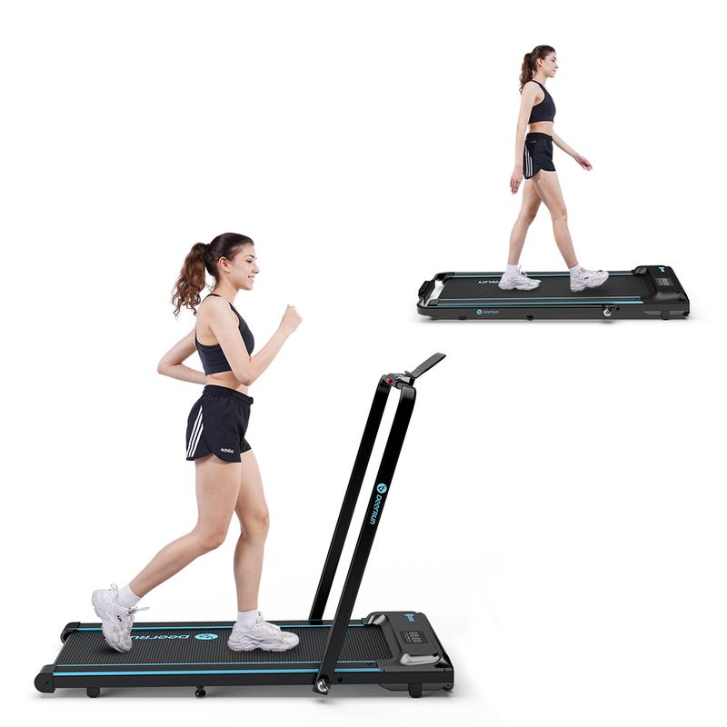  A5Pro Treadmill 2 in 1 Walking Pad Foldable Handle Walking Pad Fitness Equipment Folding with Stand Remote Control Wheels