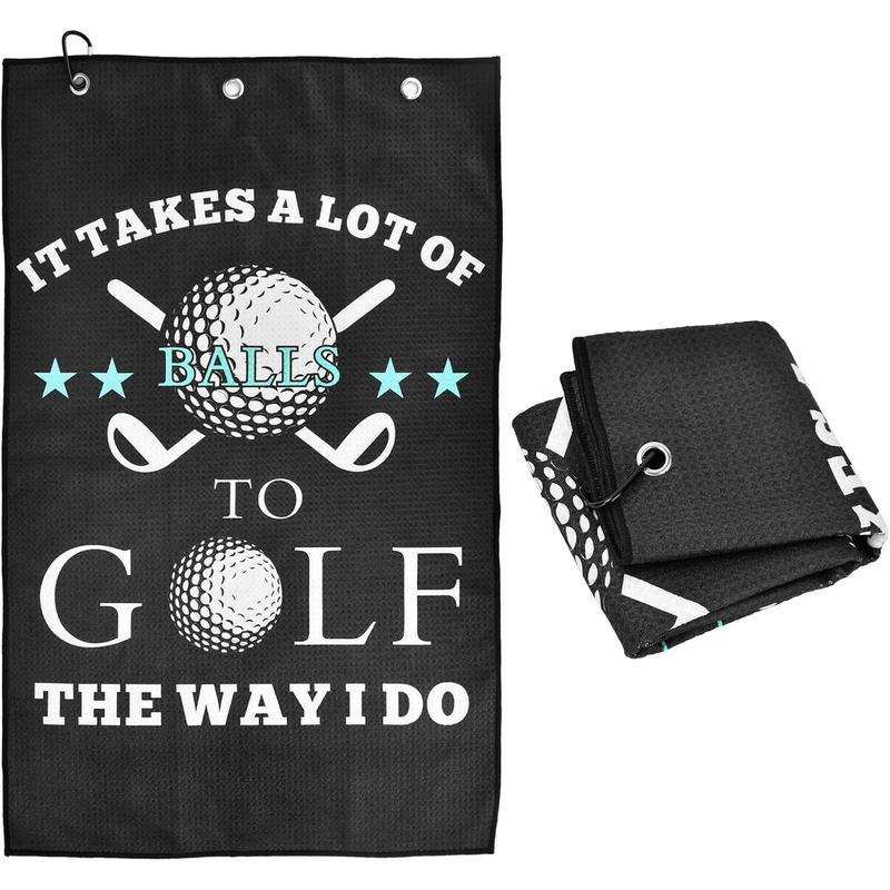 Golf Gifts for Men, Golf Accessories for Men Dad Husband, Stocking Stuffers for Men Adults, White Elephant Gifts for Golf Fan, Funny Golf Towel Gifts for Christmas Birthday Valentines Day Fathers Day