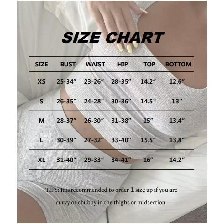 Workout Sets Two Piece Outfits for Women Ribbed Crop Tank Top High Waist Leggings Active Wear