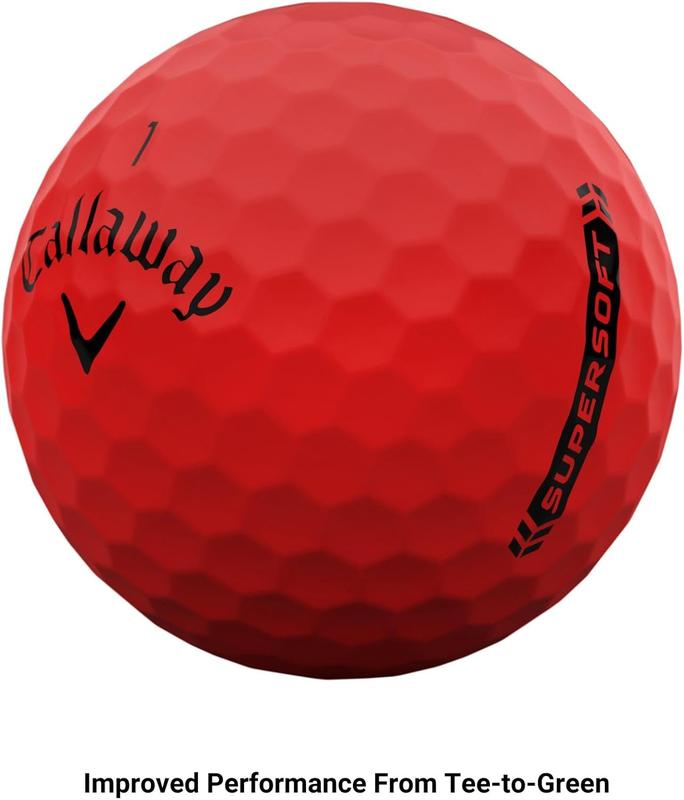 Callaway Golf Supersoft 2023 Golf Balls Red Matte Finish