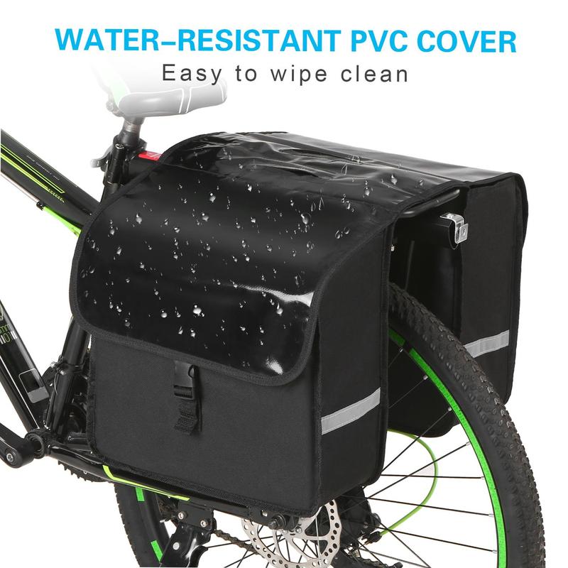 28L Waterproof Bicycle Rear Seat Carrier Bag, Bike Commuter Bag, Pannier, Bicycle Rear Seat Bag, Rack Trunk Bag, Bike Accessories