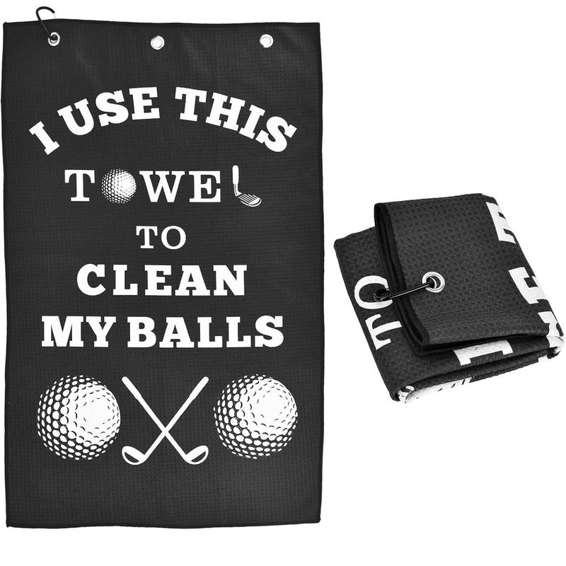 Golf Gifts for Men, Golf Accessories for Men Dad Husband, Stocking Stuffers for Men Adults, White Elephant Gifts for Golf Fan, Funny Golf Towel Gifts for Christmas Birthday Valentines Day Fathers Day