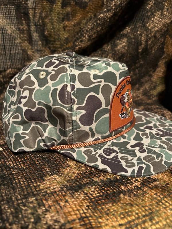 Ducks Unlimited, Duck Hunter Baseball Cap, Hunting Hat, Outdoor Cap, Camouflage Hat, Adjustable, Adult Size, Hat For Men, Cap For Men.