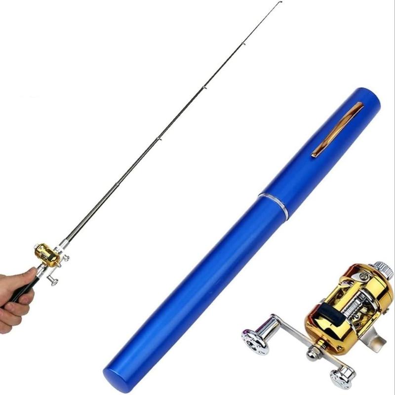 Portable Mini Fishing Rod, Outdoor Ice Fishing Rod, Pocket Pole Fishing Rod, Fishing Accessories For Outdoor Fishing, Christmas Gift