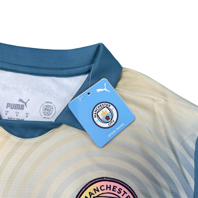 Puma 2425 Manchester City Fourth Away Short Sleeve Soccer Jerseys Premier League Fan Edition