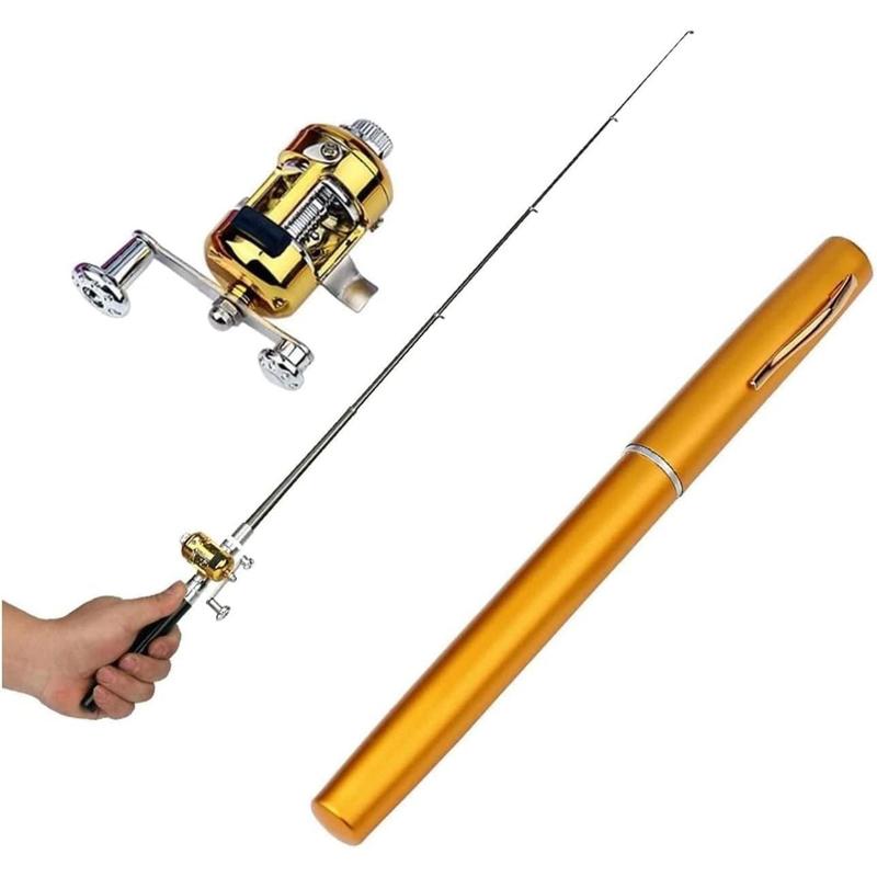 Portable Mini Fishing Rod, Outdoor Ice Fishing Rod, Pocket Pole Fishing Rod, Fishing Accessories For Outdoor Fishing, Christmas Gift