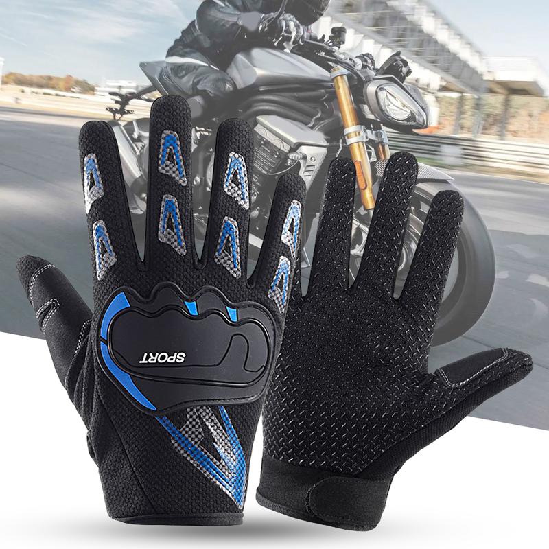 1 Pair Sport Gloves Full Fingers Non-slip Fastener Tape Unisex High Stretch Fishing Gloves for Outdoor Fitness Training Riding