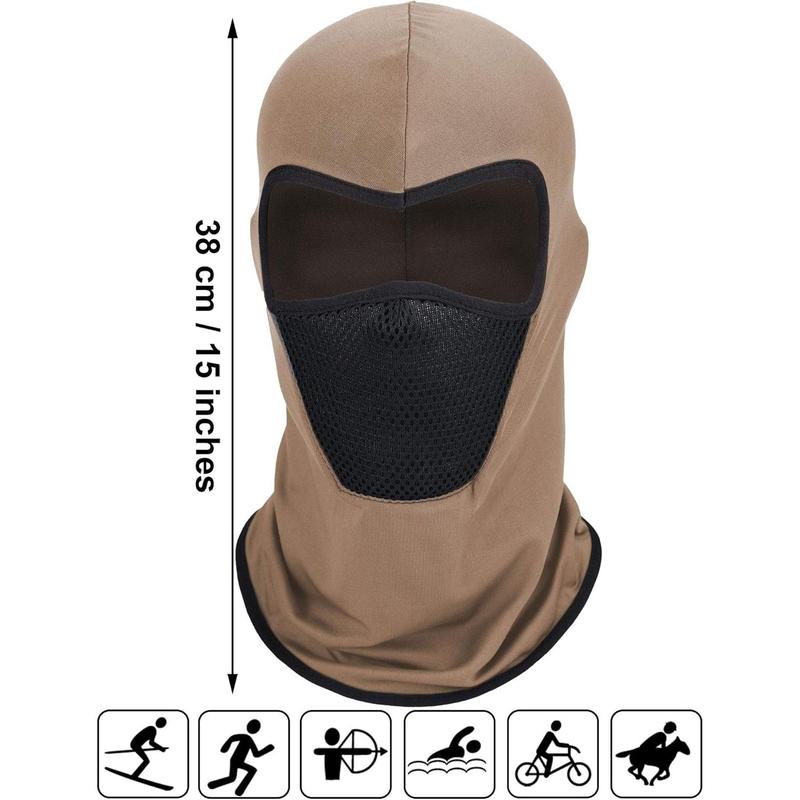 6 s Winter Balaclava Face Mask Breathable Ski Face Cover Dust Protection Mask Long Neck Cover for Outdoor Activities