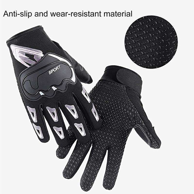 1 Pair Sport Gloves Full Fingers Non-slip Fastener Tape Unisex High Stretch Fishing Gloves for Outdoor Fitness Training Riding