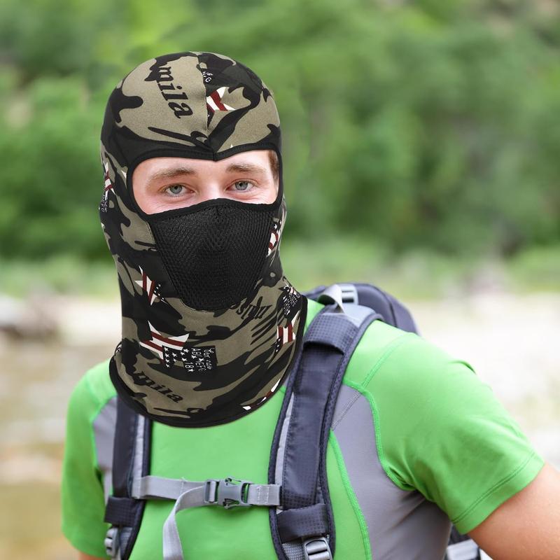 6 s Winter Balaclava Face Mask Breathable Ski Face Cover Dust Protection Mask Long Neck Cover for Outdoor Activities