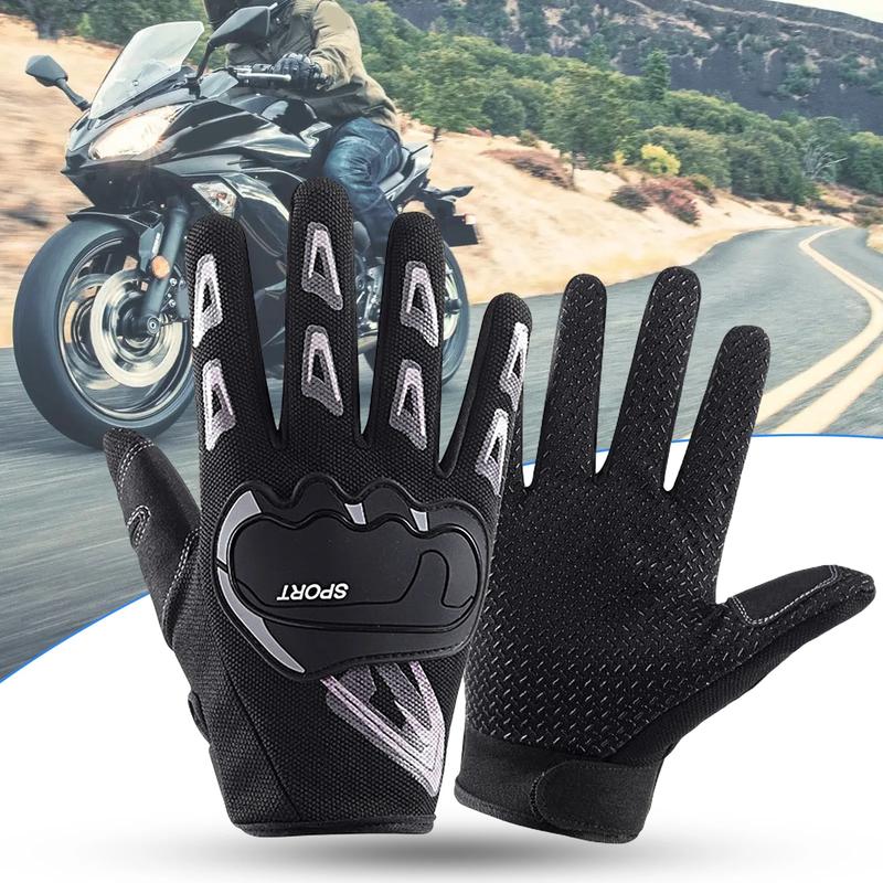 1 Pair Sport Gloves Full Fingers Non-slip Fastener Tape Unisex High Stretch Fishing Gloves for Outdoor Fitness Training Riding