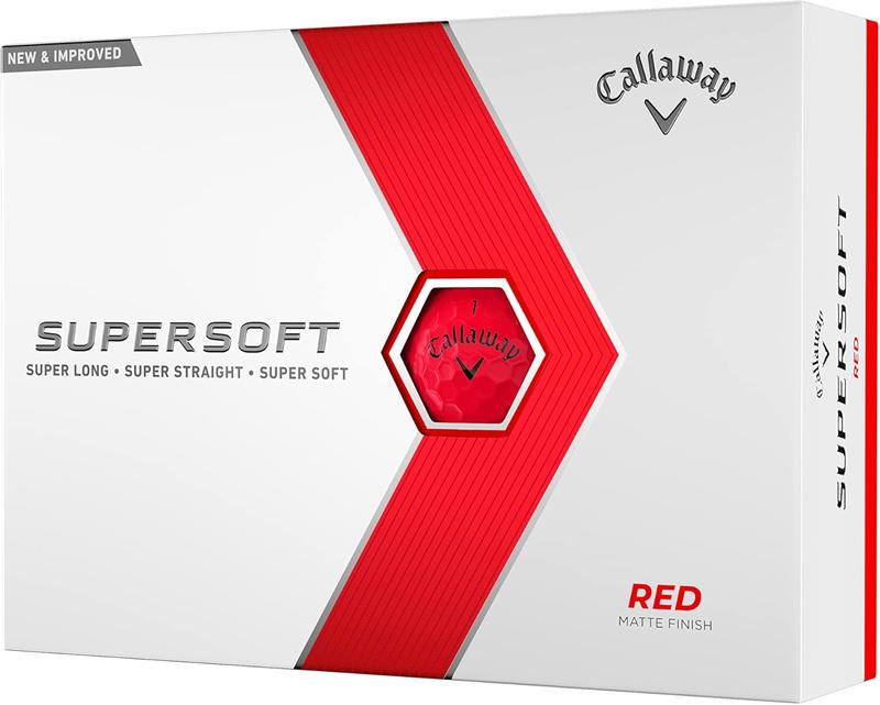 Callaway Golf Supersoft 2023 Golf Balls Red Matte Finish