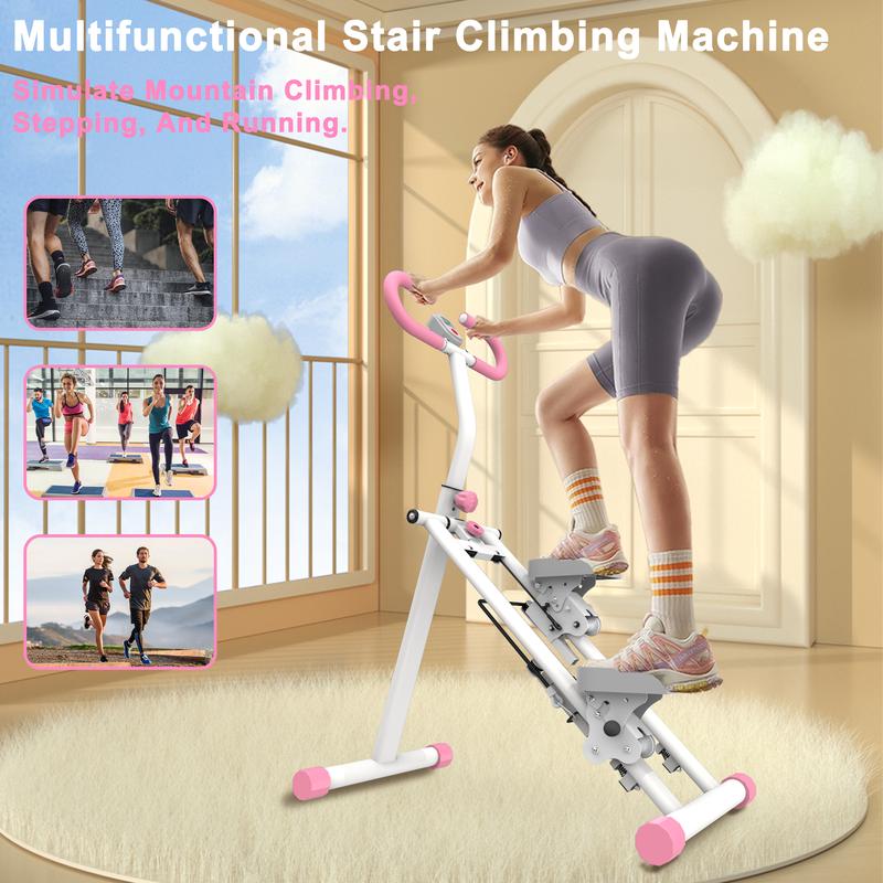 330LBS Stair Stepper for Home, Upgrade Vertical Climber Workout Machine for Full-Body Exercise Climber Fitness Equipment with Stable Frame Adjustable Handlebar,  Compact Folding Cardio Exercise Climber