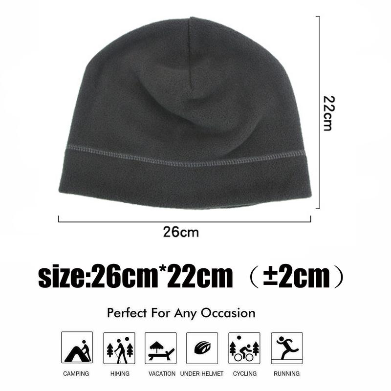 3PCS Winter Ski Warm Fleece Windproof Beanie Hat for Men and Women