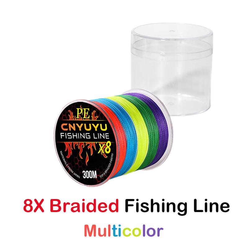 Braided Fishing Line 8X Multicolor Incredible Superline Super Tough for Saltwater or Freshwater Fishing Gift for Men