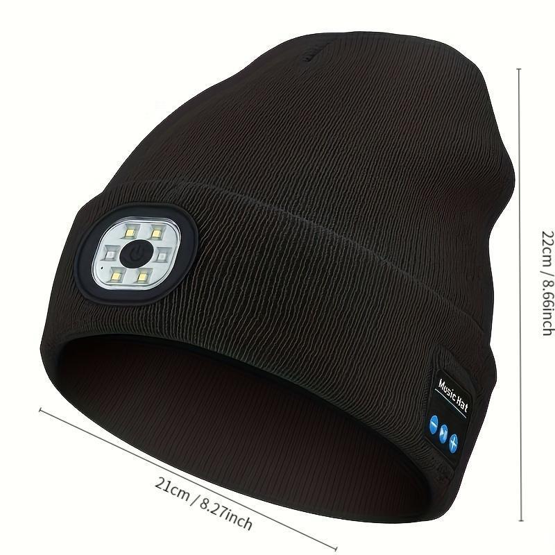 Bluetooth Music Sports Cap-Three-speed Light Source Illumination Support Night Running-Rechargeable and Water-soft Skin-friendly