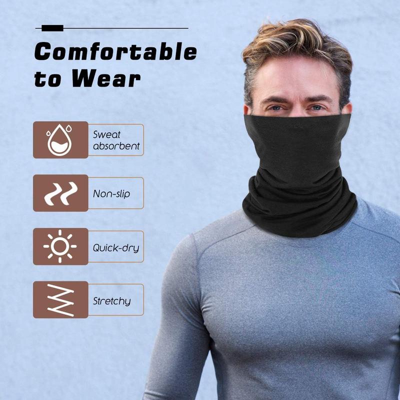 Gaiters Face Mask Bandana, Multifunctional Headwear,Women Men Headband Scarf Neck Gaiter for Outdoor Cycling Motorbike