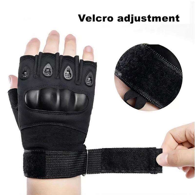 Half Finger Tactical Gloves, 1 Pair Outdoor Sports Gloves, Breathable Comfortable Gloves for Shooting, Cycling, Running, Hiking, Camping, Fishing