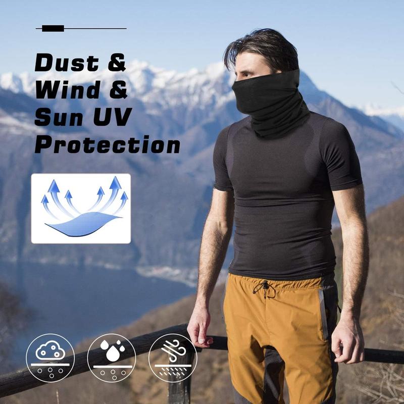 Gaiters Face Mask Bandana, Multifunctional Headwear,Women Men Headband Scarf Neck Gaiter for Outdoor Cycling Motorbike