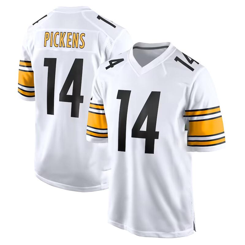 Men's Women's Watt #90 Jersey, Freiermuth #88 Jersey, Pickens #14 Jersey, Fields #2 Jersey, Fitzpatrick #39 Jersey, Wilson #3 Jersey, Custom Steelers Jersey