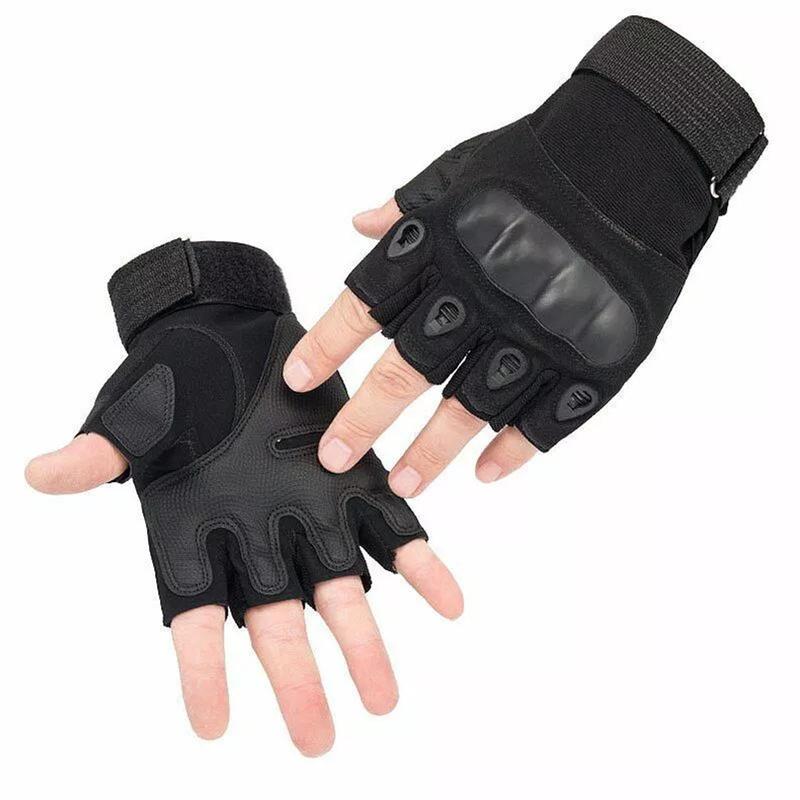 Half Finger Tactical Gloves, 1 Pair Outdoor Sports Gloves, Breathable Comfortable Gloves for Shooting, Cycling, Running, Hiking, Camping, Fishing