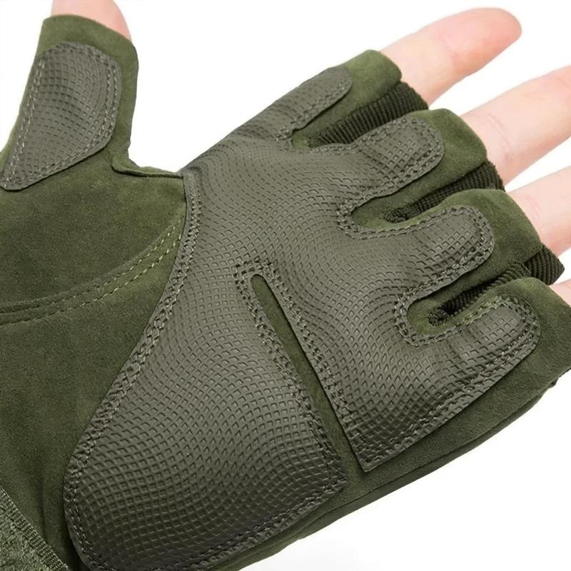 Half Finger Tactical Gloves, 1 Pair Outdoor Sports Gloves, Breathable Comfortable Gloves for Shooting, Cycling, Running, Hiking, Camping, Fishing