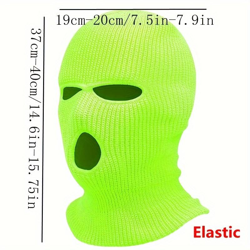 WarmthMax Full Face Mask - Cold-Proof, 3-Hole Knitting Design, Winter Skiing and Riding Essential - Soft, Breathable, Moisture-Wicking Fabric for Ultimate Comfort