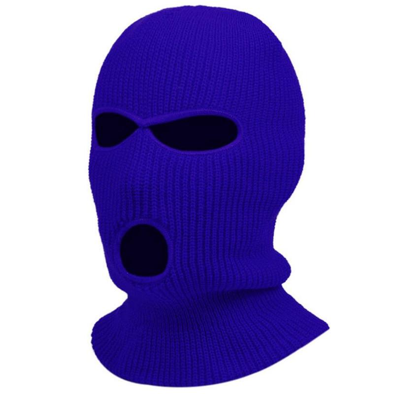 WarmthMax Full Face Mask - Cold-Proof, 3-Hole Knitting Design, Winter Skiing and Riding Essential - Soft, Breathable, Moisture-Wicking Fabric for Ultimate Comfort