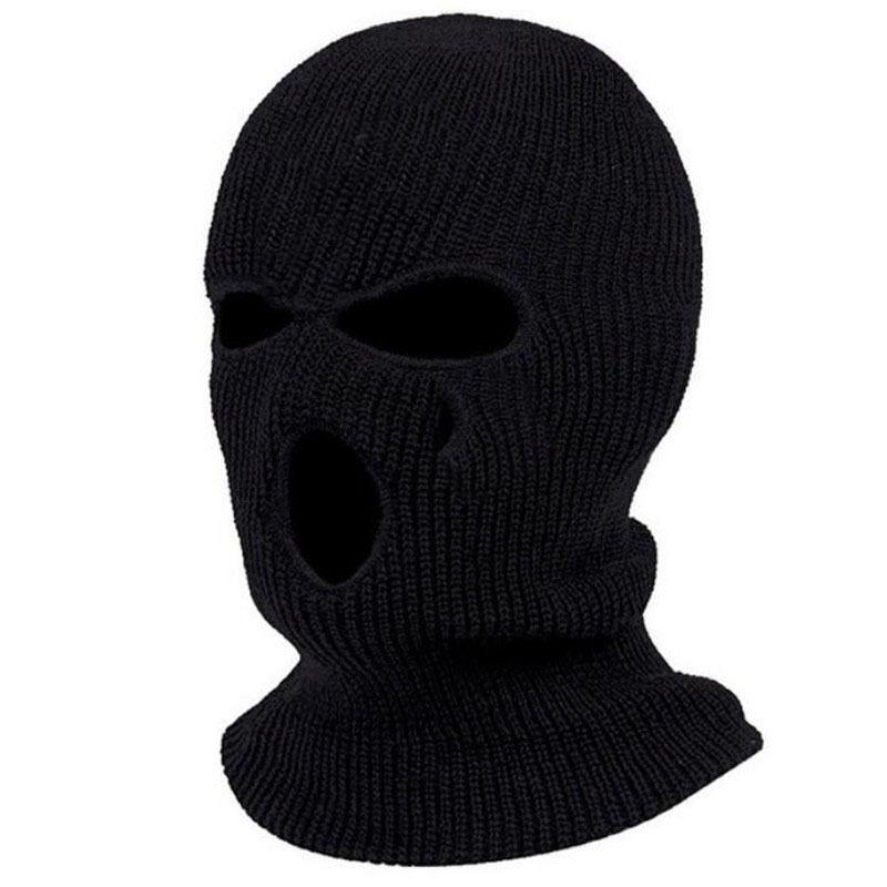 WarmthMax Full Face Mask - Cold-Proof, 3-Hole Knitting Design, Winter Skiing and Riding Essential - Soft, Breathable, Moisture-Wicking Fabric for Ultimate Comfort