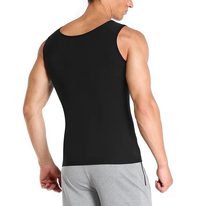 Men's Sauna Vest Waist Trainer Polymer Sauna Suit for Fitness Heat Trapping Zipper Sweat Sauna Workout Tank Tops Gmy Fitness