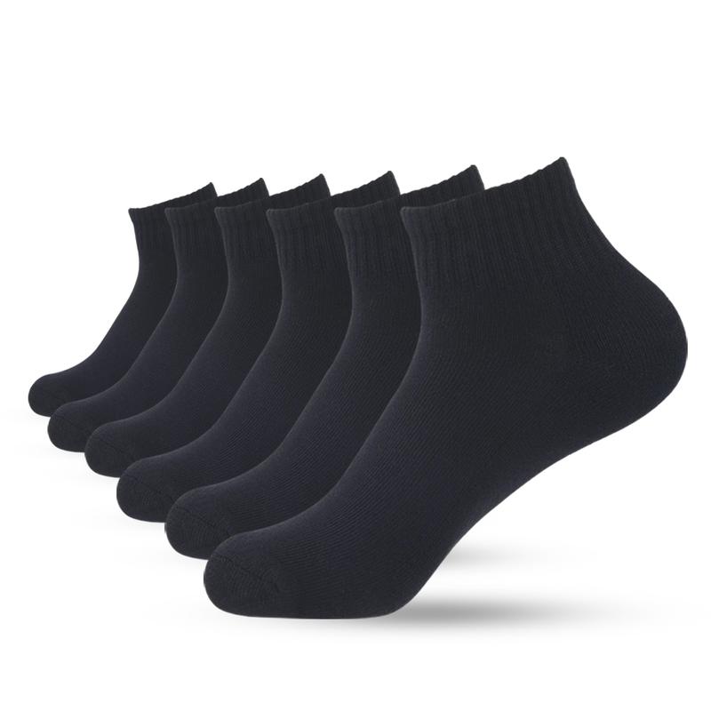 6 Pairs Unisex Cushion Ankle Cotton Blend Socks Low Cut Athletic Sports Workout Running Socks Comfort Cozy Sweat-absorbing Anti-Slip Comfy LOW CUT ANKLE SOCKS Value Pack sports socks