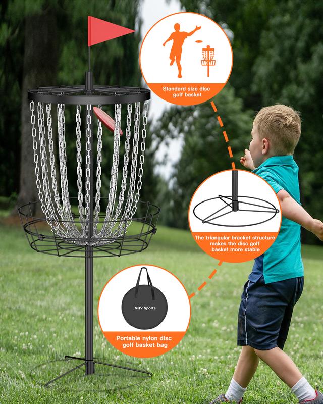 pet     Disc Golf Basket,24 Chain Portable Disc Golf Baskets with Bag,Disk Golf Basket, Disc Golf Targets,Disc Golf Goal,Disc Golf Cage Outdoor Indoor Professional Practice