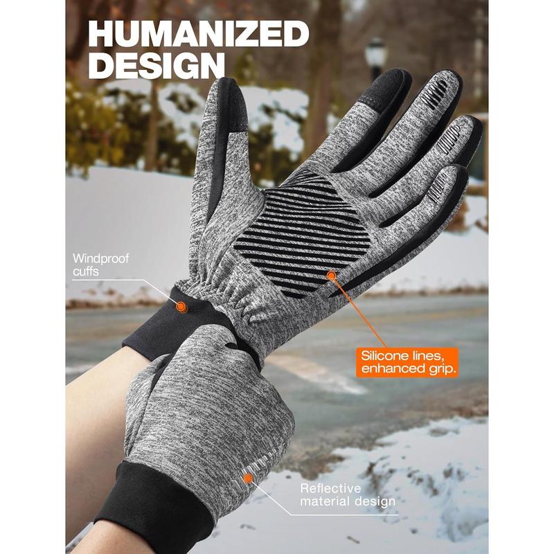 rivmount Winter Gloves Women Men - Warm Gloves Cold Weather, Windproof, Touchscreen, Snow Skiing Thermal Liners - Cycling Running Gear, Driving, Walking, Hiking, Commuting, Texting