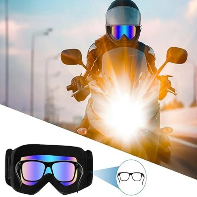 Off-road Vehicle Goggles, Anti-fog Windproof Motorcycle Goggles for Women & Men, Dustproof Goggles for Cycling Ski Car Racing