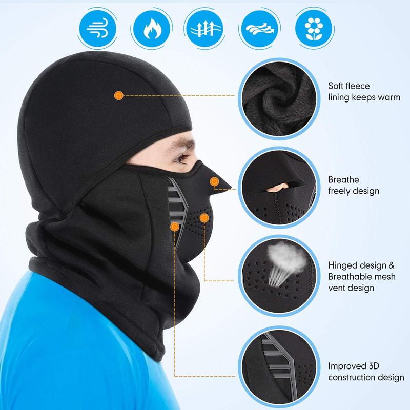 Winter Windproof Fleece Ski Mask Balaclava Headwear  Thermal  Mask Bandanas