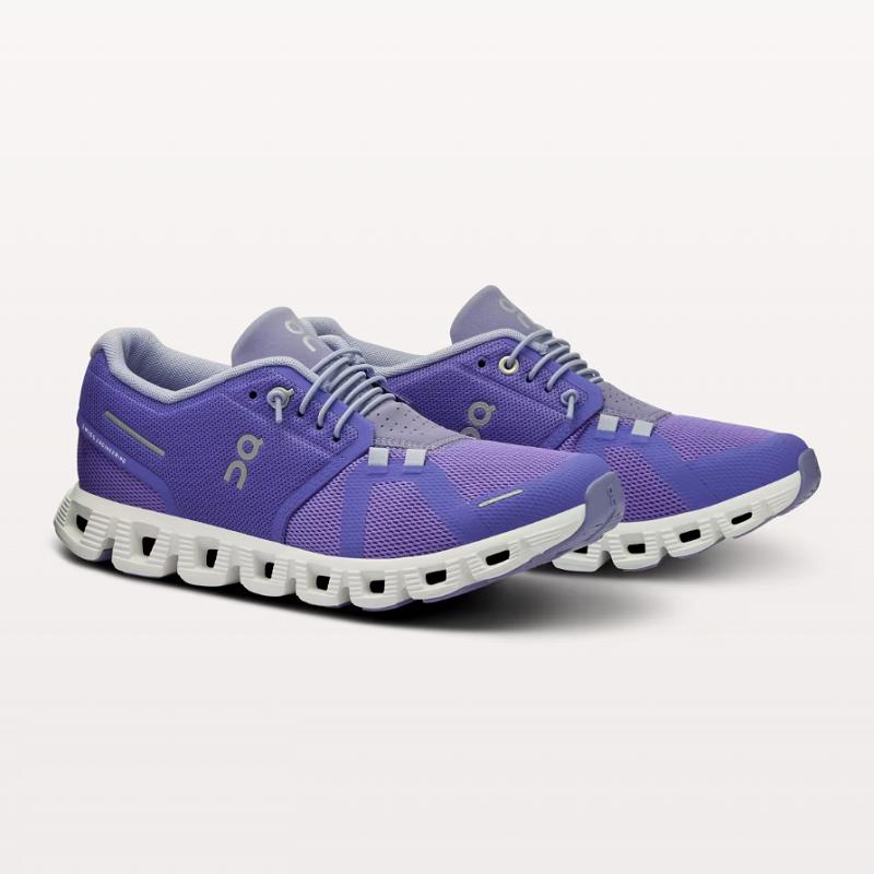 On Women's Cloud 5 Running Shoes, All White | Blueberry & Feather | Flamingo & Pearl - Full Size