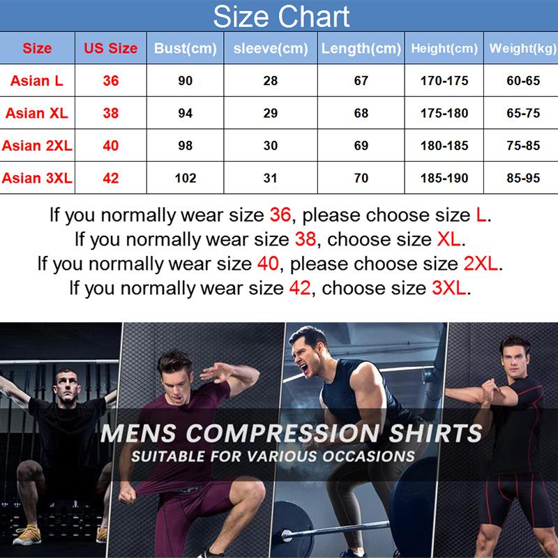 Print Compression Shirts for Men Athletic Quick Dry Tshirts Tops Gym Workout Fitness Undershirts Baselayers Anime Rash Guard