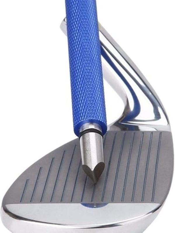 Golf Club Groove Sharpener, Re-Grooving Tool and Cleaner for Wedges & Irons - Generate Optimal Backspin - Suitable for U & V-Grooves