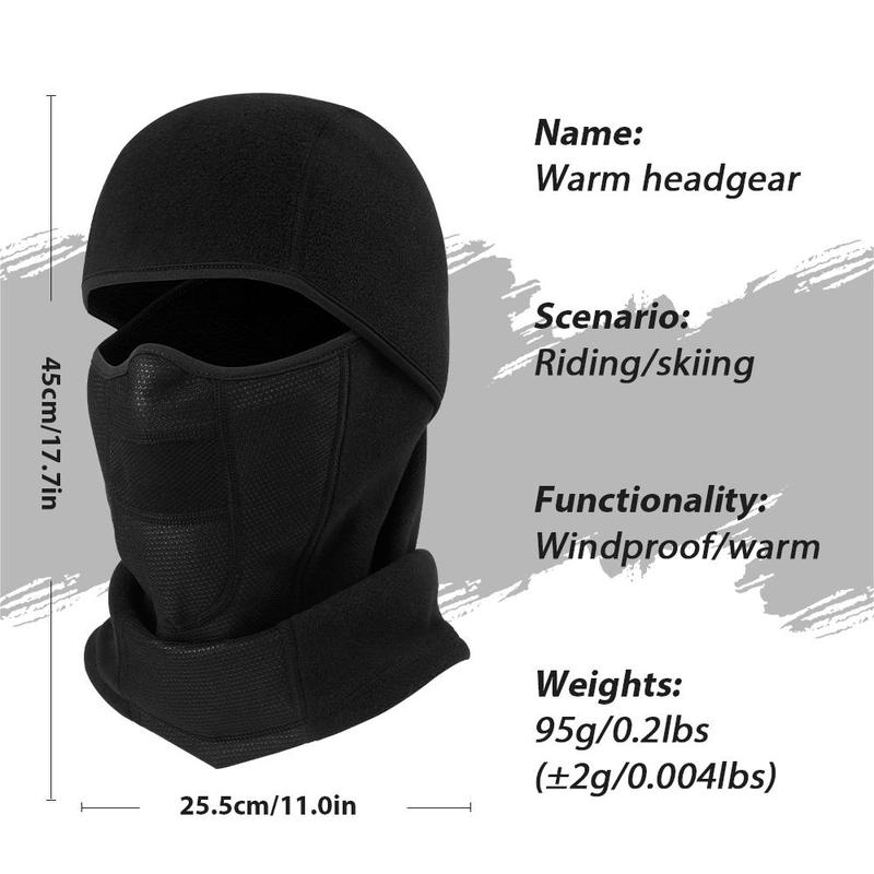 Outdoor Cycling Face Mask, 2 Counts Winter Windproof Warm Balaclava, Unisex Sports & Outdoor Clothes Accessories