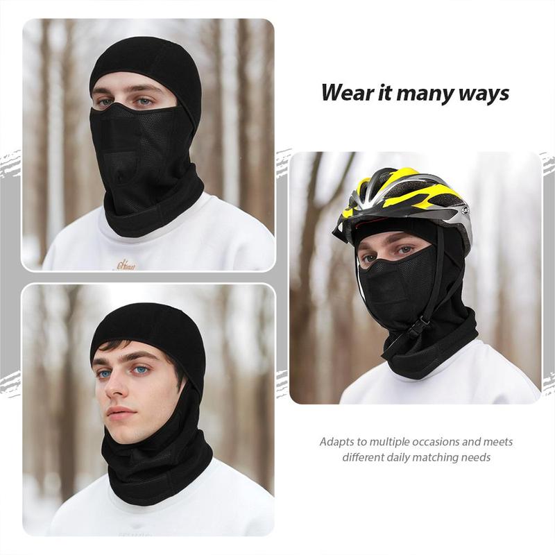 Outdoor Cycling Face Mask, 2 Counts Winter Windproof Warm Balaclava, Unisex Sports & Outdoor Clothes Accessories