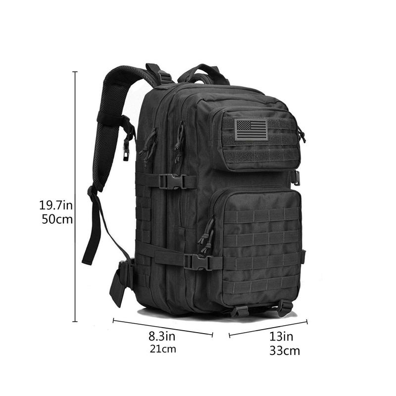 Military Tactical Backpack Large 3 Day Assault Pack Molle Bag Backpacks for Men Tactical Sports Bags With USA Flag Patch