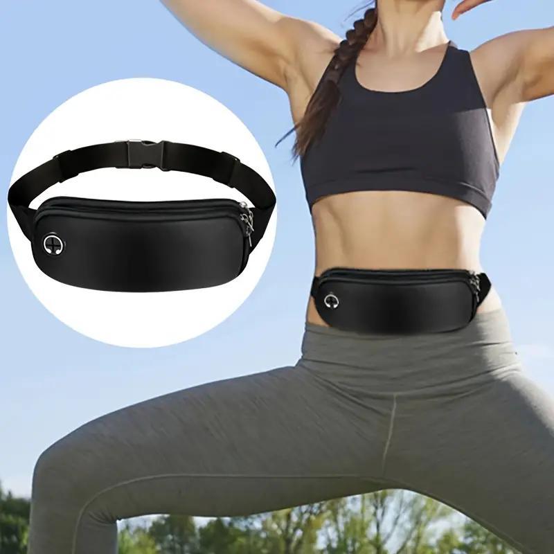 Adjustable Waist Bag, Waterproof Waist Bag with Adjustable Strap & Multiple Pockets, Sports Storage Bag for Running, Cycling & Gym Workout