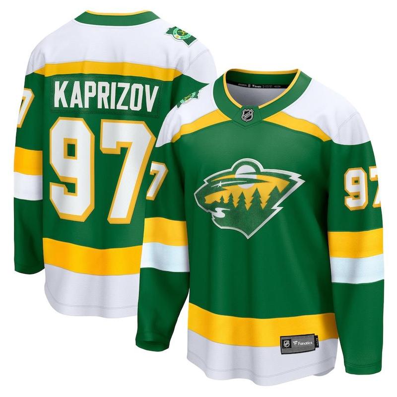 MinnesotaxWildxKirill Kaprizov Fanatics Green Alternate Premier Breakaway Player Jersey Hookey Game Set, Classic Ring Toss Game, Wall Hook Game, Family Game Night, Indoor Outdoor Game