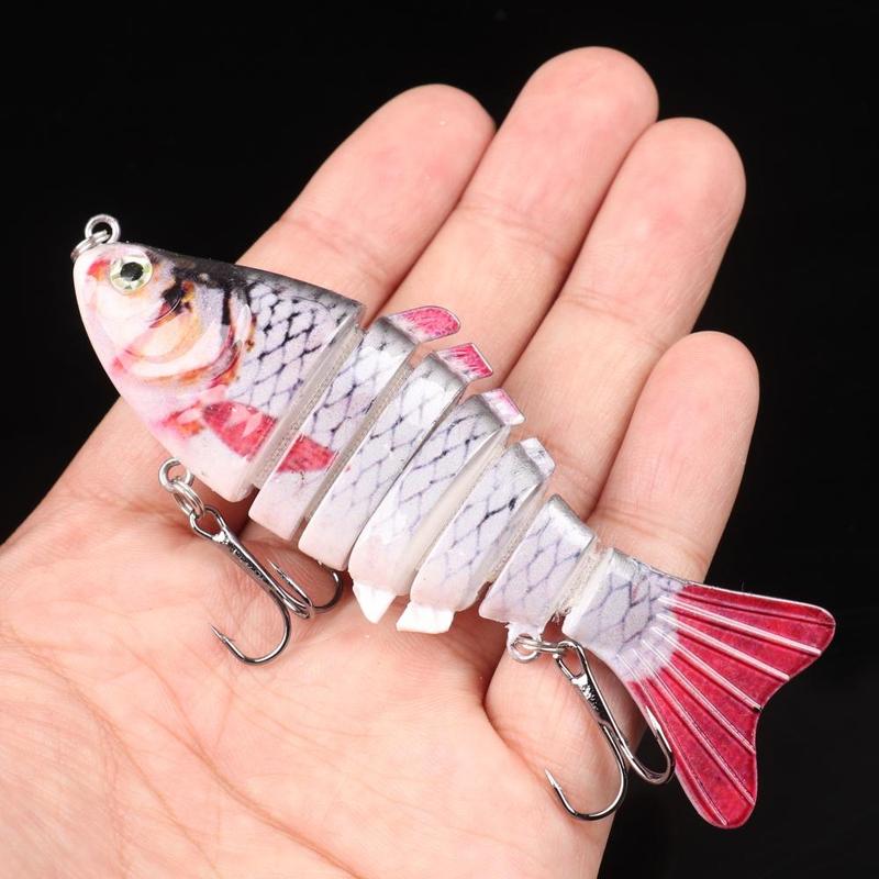 Multicolor Fish Shaped Fishing Lures (5 Counts set), Artificial Fishing Bait with Hook, Fishing Accessories for Outdoor Fishing, Fishing Equipment, Christmas Gift