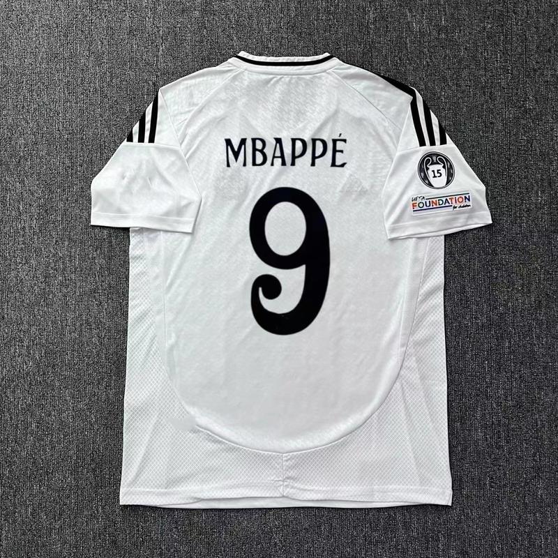 2024-25 Mbappe&Bellingham New Football Jersey Fans Version Sport Short Sleeved Soccer Jersey