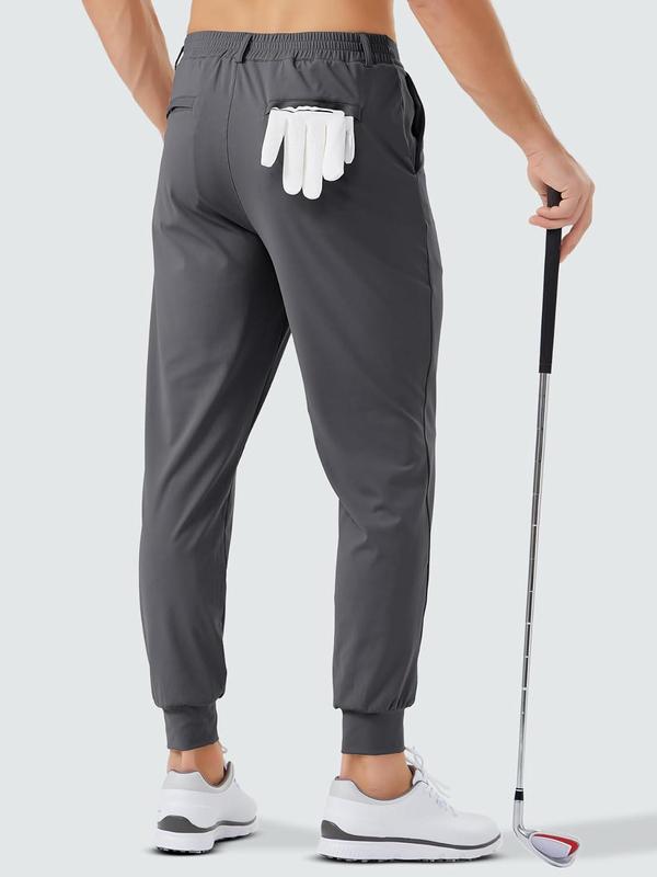 Men's Golf Joggers Pants with 5 Pockets Slim Fit Stretch Sweatpants Running Travel Dress Work Pants for Men