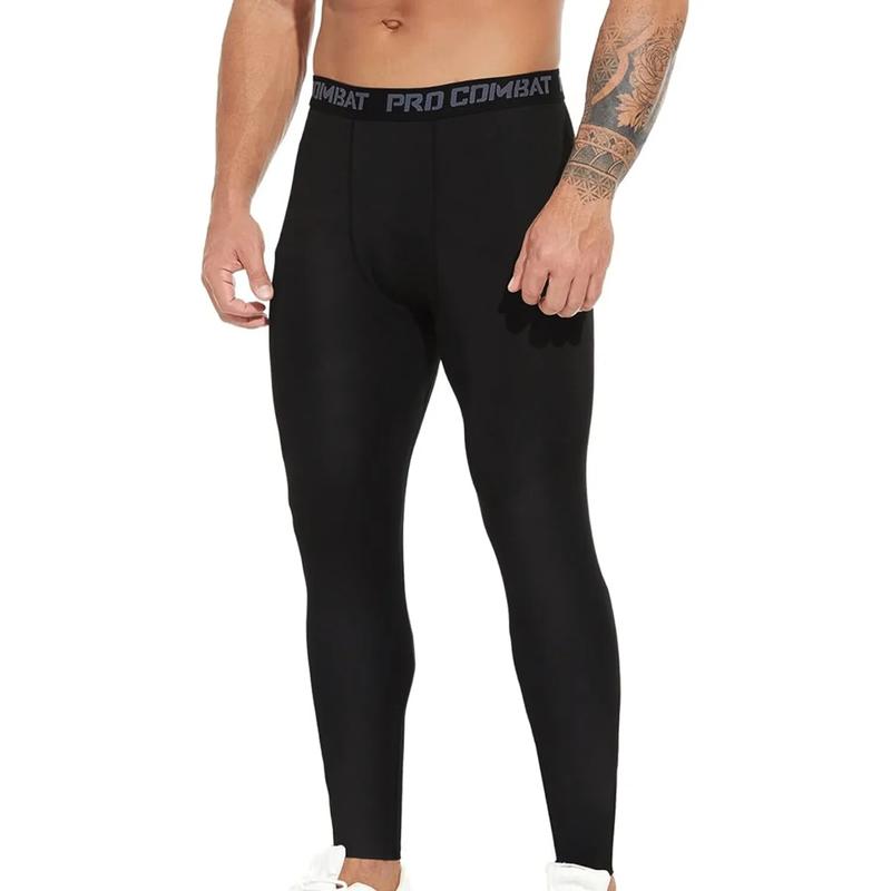 Men's Running Compression Pants Breathable and Cool Dry Sports Legging Athletic Baselayer Workout Tights