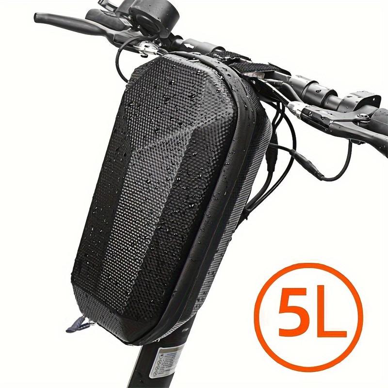 Waterproof Electric Scooter Handle Storage Bag, Durable EVA Shell Large Capacity Detachable Design Storage Bag for Bicycles and Balance Bicycles