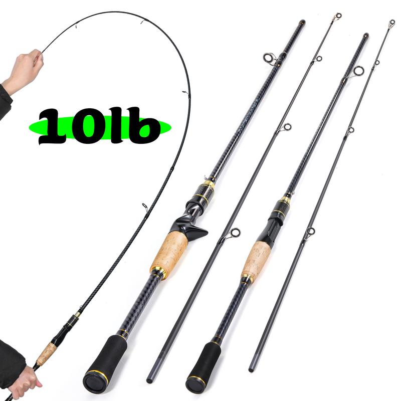 Sougayilang Spinning Casting Fishing Rod, Lightweight Ultra Portable with EVA and Cork Handle, Powerful Fishing Equipment for Freshwater and Saltwater