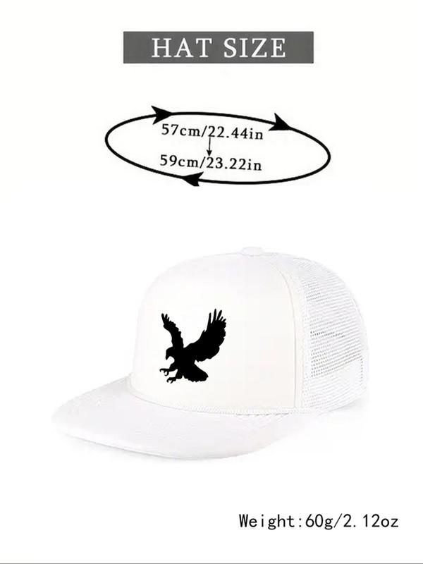 2024 New Style Eagle Print Baseball Cap, Street Style Animal Decor Sun Protection Baseball Cap, Fashion Adjustable Wide Brim Hat for Men & Women for All Season